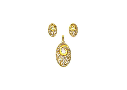 Gold Plated | Filigree Pendant Set